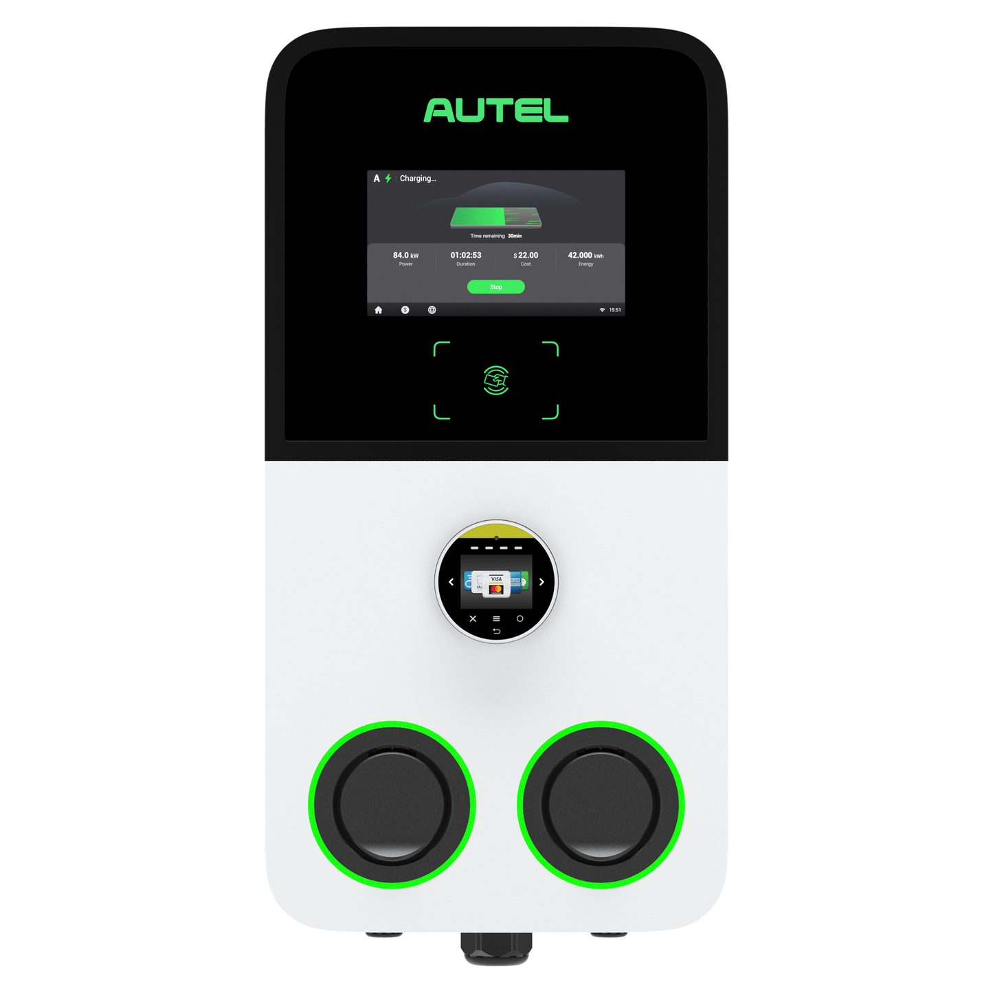 Autel AC MaxiCharger Ultra, Laden bis zu 2x 22kW - #Blulinc#