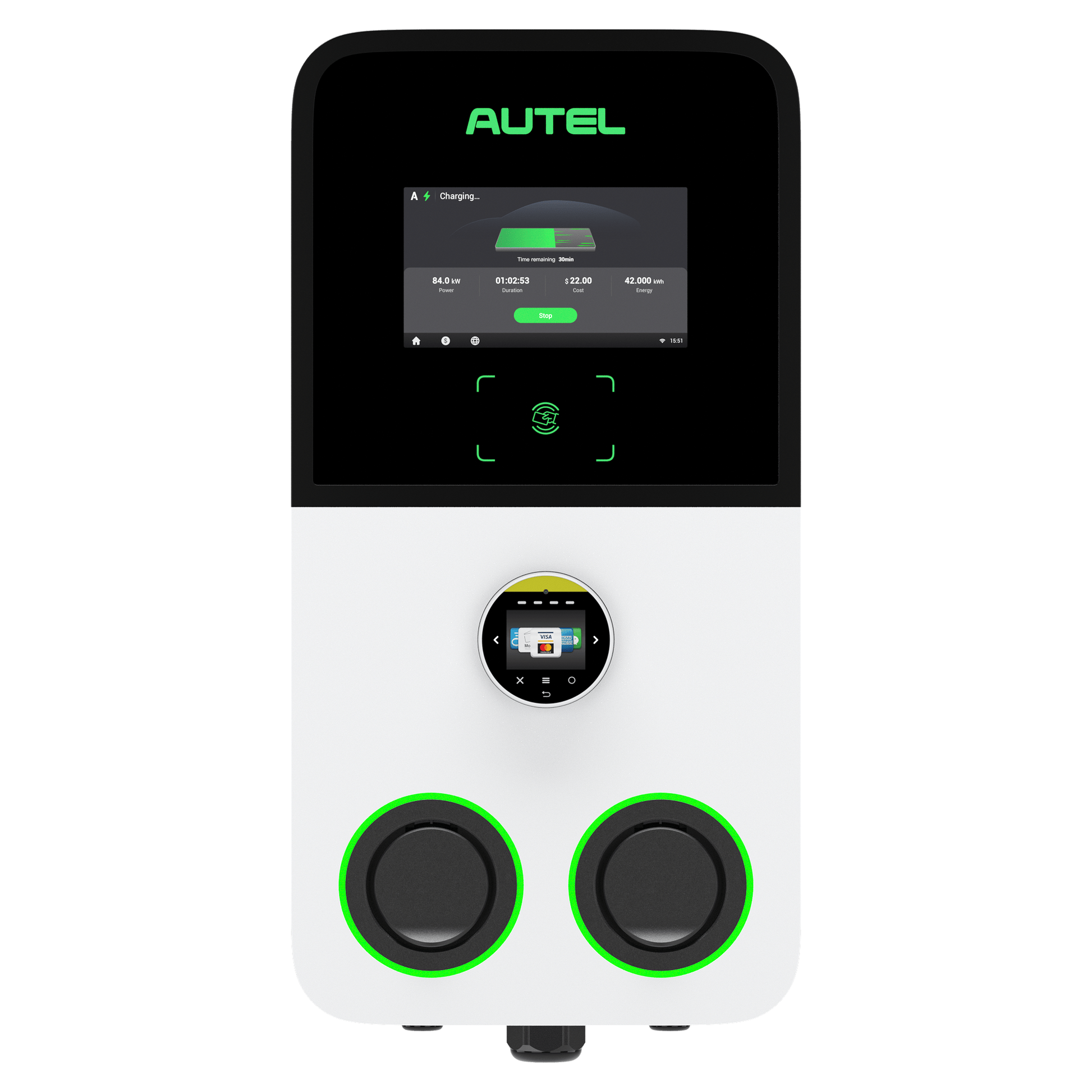 Autel AC MaxiCharger Ultra, Laden bis zu 2x 22kW - #Blulinc#